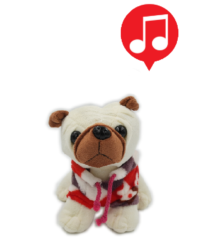 Alternative view of CH1319 - Cachorrinho c/ roupinha e som (12 cm) ESGOTADO