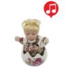 AZ001 - Bebê musical no ovo de porcelana (15 cm)