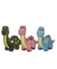 Alternative view of CH1614 - Dinossauro colorido de plush (33 cm)