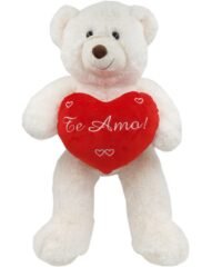 Alternative view of CH1740A - Urso com coração (55 cm) ESGOTADO