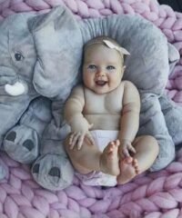 Alternative view of CH1656 - Elefante de plush G/Almofada (60 cm)